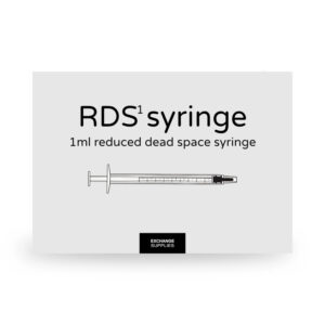Reduced Dead Space 1ml Syringe White X 100