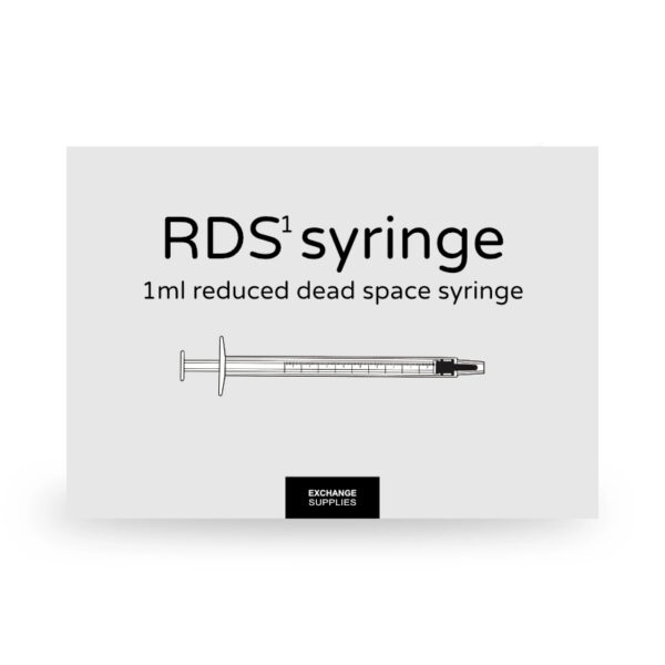 Reduced Dead Space 1ml Syringe White X 100